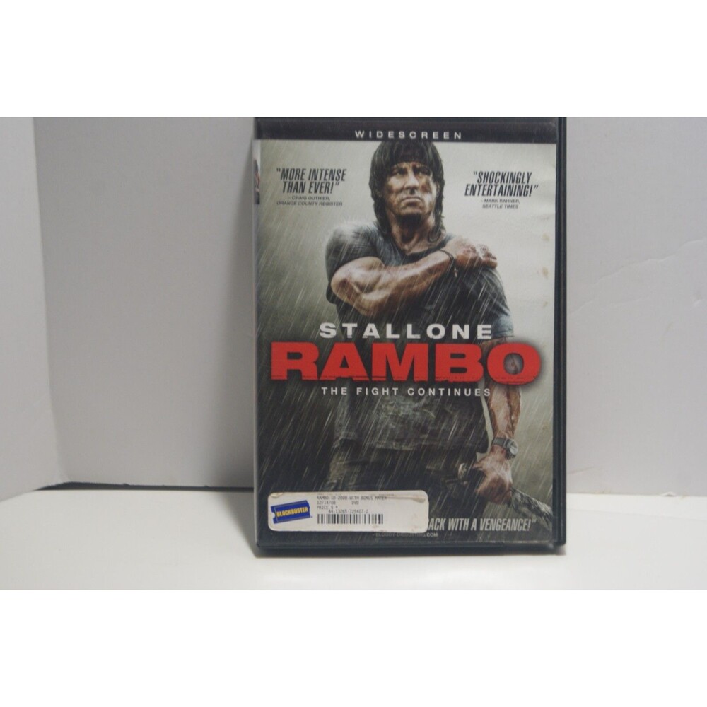 Rambo: The Fight Continues [DVD] Sylvester Stallone Action X-rental Blockbuster